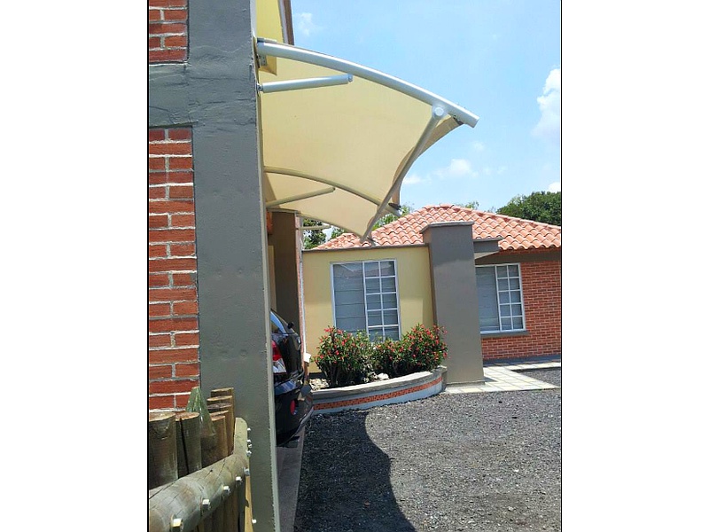 Cubierta toldo Dinamo arquitectura textil Ecuador