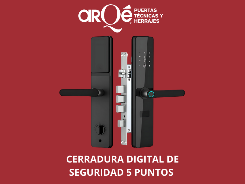 CERRADURA DIGITAL  DE SEGURIDAD 5 PUNTOS