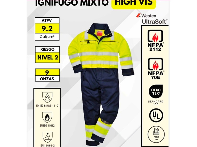 Overol Ignifugo Mixto 
