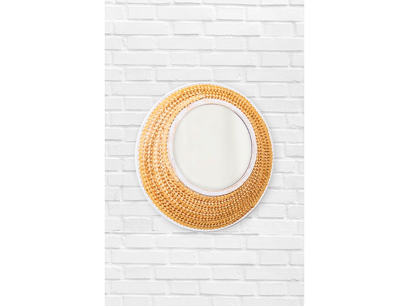 ESPEJO CIRCULAR MADERA ESTRELLITA