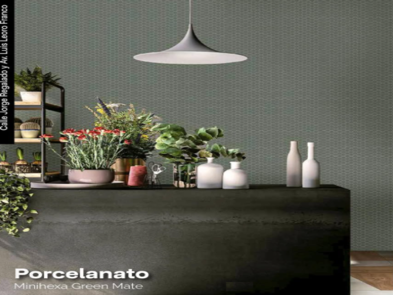 Porcelanato Minihexa Green Mate Ecuador Imbabura