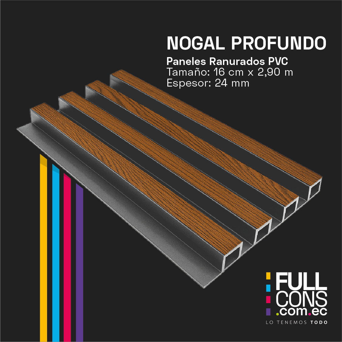 Paneles Ranurados PVC - Interior