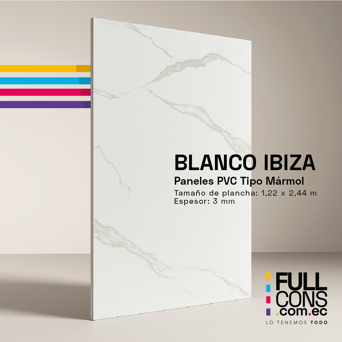 Paneles PVC Tipo Mármol