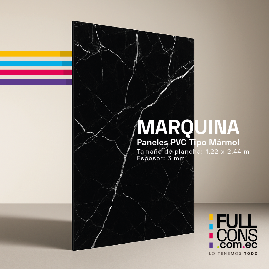Paneles PVC Tipo Mármol