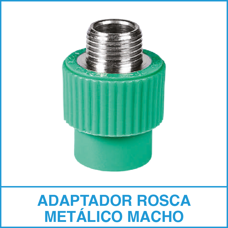 Vesbo-Adaptador Rosca Metálica Macho-Termofusión