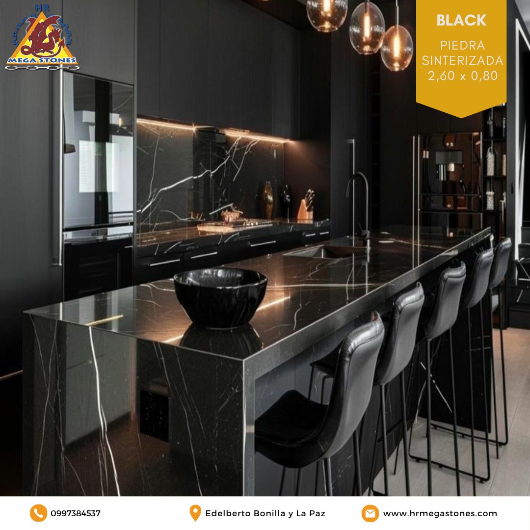 Piedra Sinterizada Black