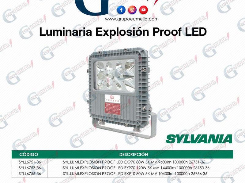 Luminaria Explosión Proof LED Sylvania