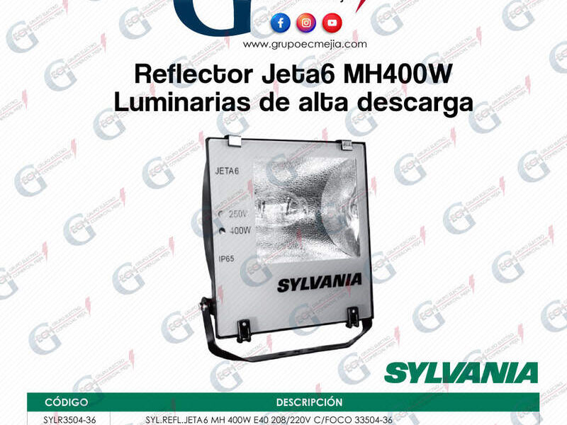 Reflector Jeta 6 MH 400W Sylvania