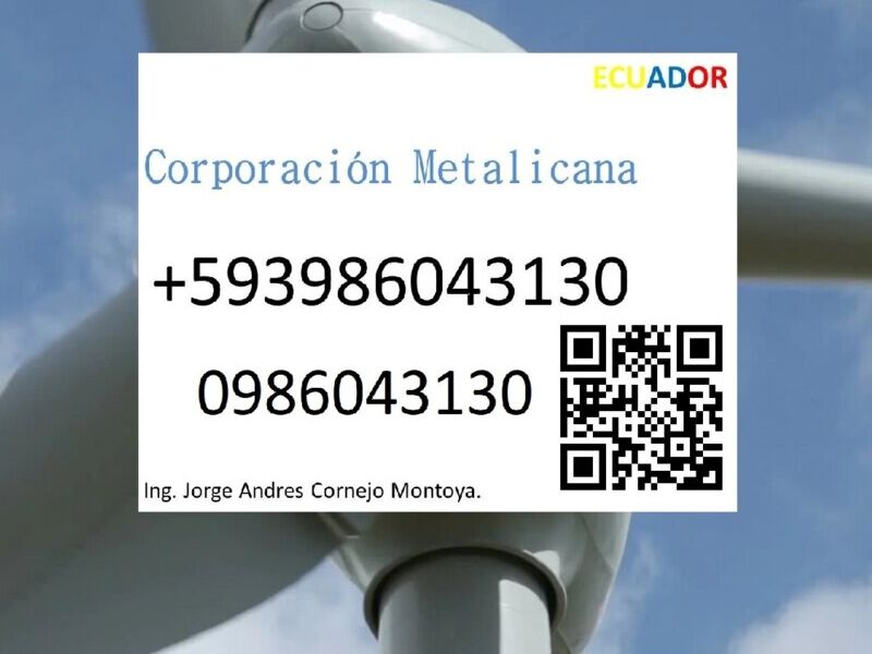 Instalacion de turbinas eolicas en Ecuador