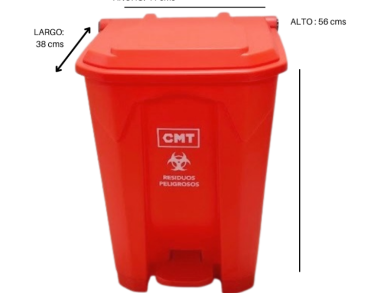 Contenedor 50 litros con pedal Proquimec