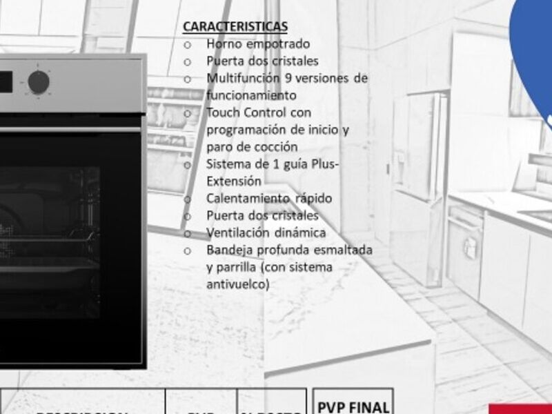 HORNO EMPOTRADO HSB