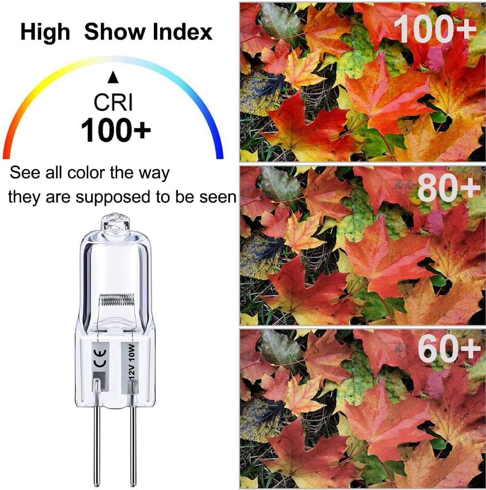 Foco 12 V 10 W Terminal G4, Muestra Los Colores Reales