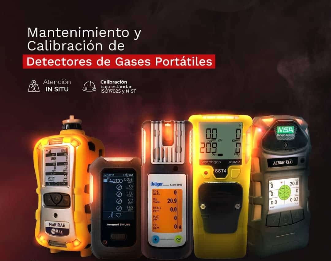 MANTENIMIENTO Y CALIBRACIÓN DE DETECTORES DE GASES PORTÁTILES