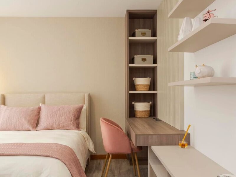 Dormitorio de visita interior design Ecuador