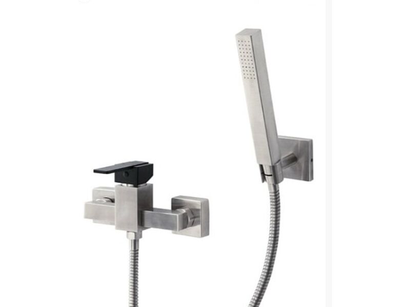 LIVORNO INOX MONOMANDO EXTERNA MANILLA NEGRA