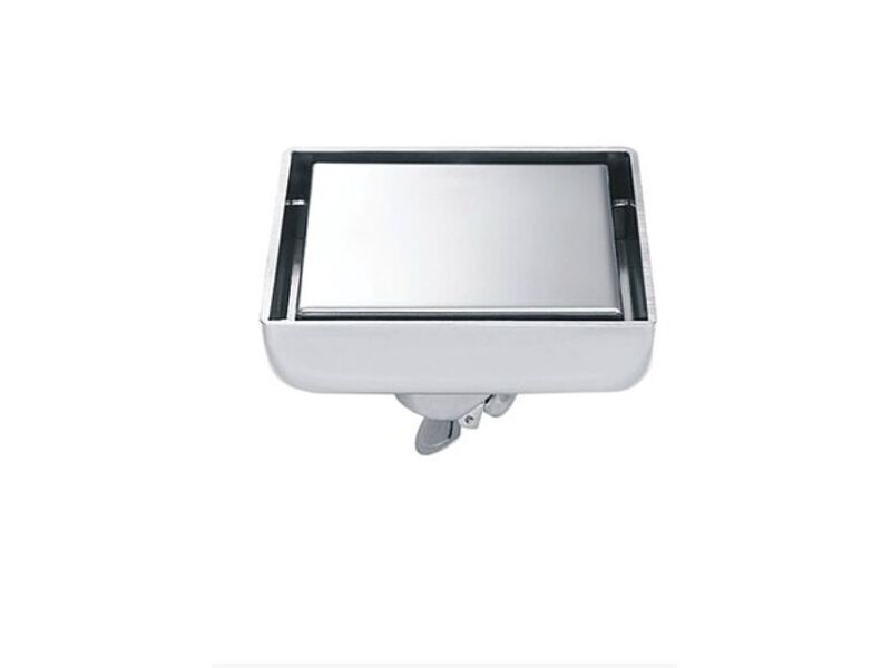 REJILLA INOX DE DISEÑO 10 X 10 CM CON TRAMPA