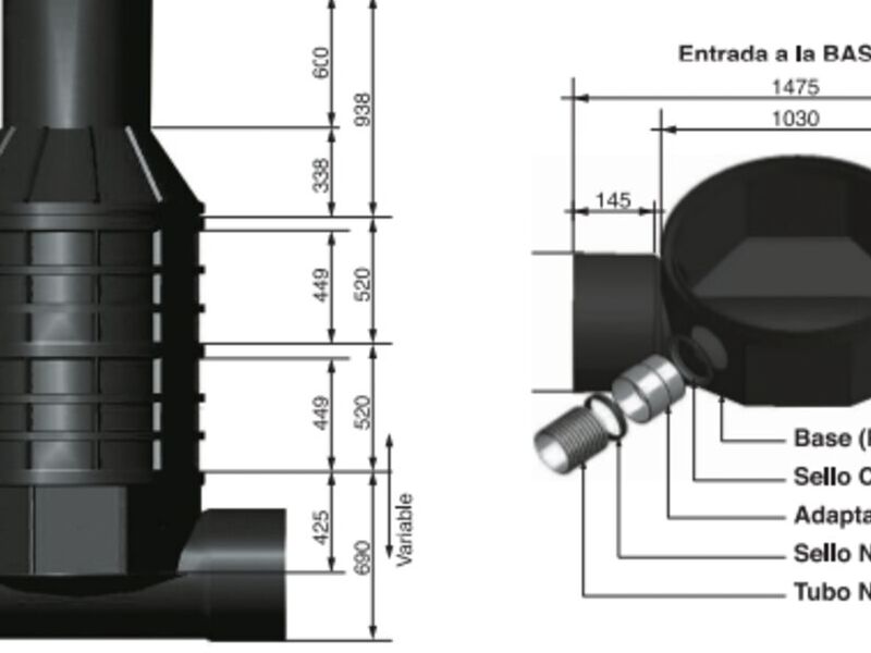 Manhole modular de polietileno 