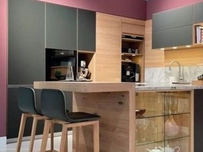 Cocina moderna rosa negro MCN Ecuador