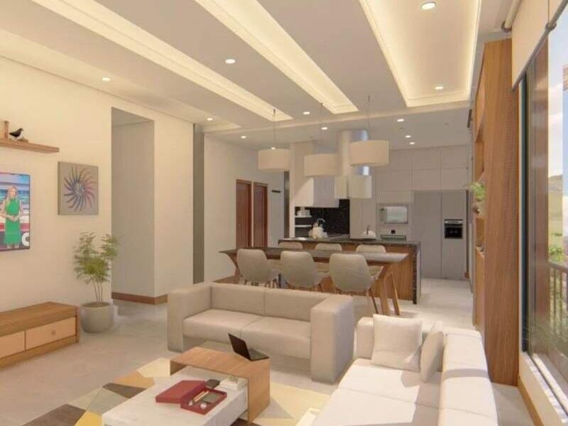 Sala de estar moderna Gercons Ecuador