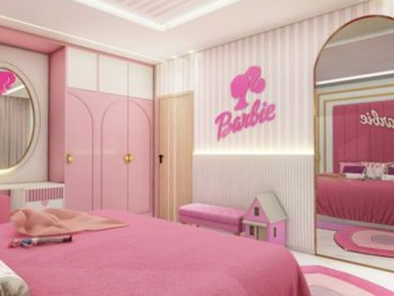 Diseño de dormitorio estilo barbie Ecuador