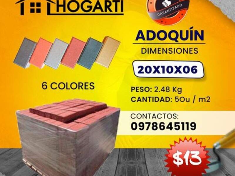 ADOQUÍN RECTANGULAR Hogarti Ecuador
