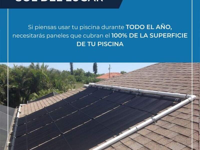 piscina con paneles hidroservicio ecuador
