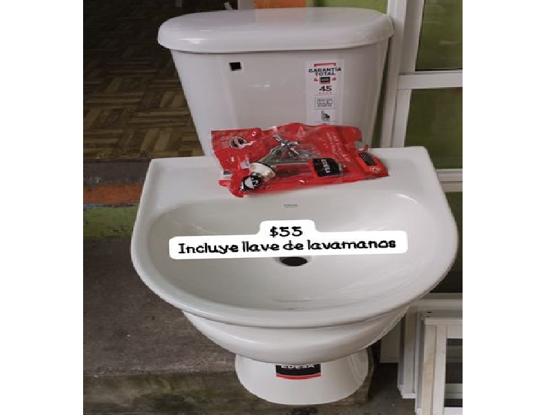  Sanitario blanco edesa Ecuador
