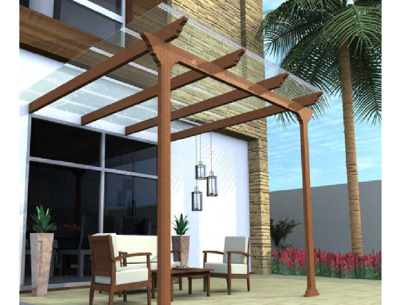 Pérgola Maderato para patio Ecuador