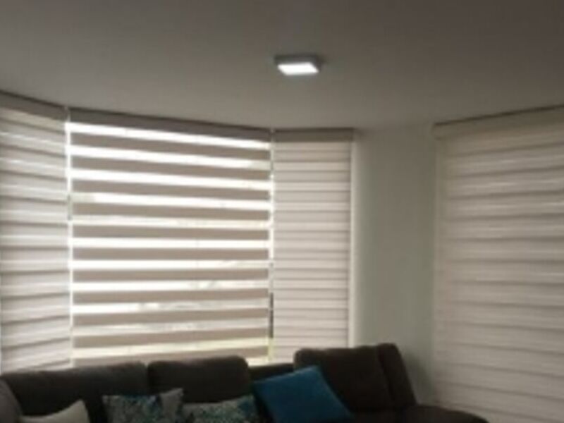 Cortinas zebra luxor white