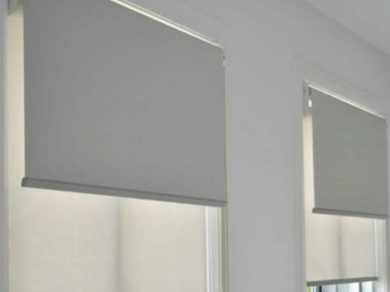 Cortinas enrollables de doble capa