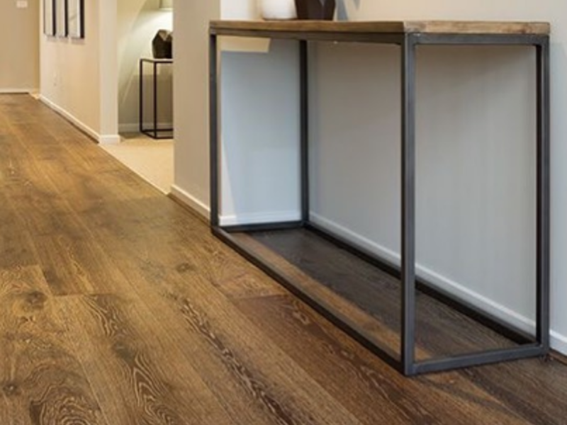 piso flotante color cafe oscuro