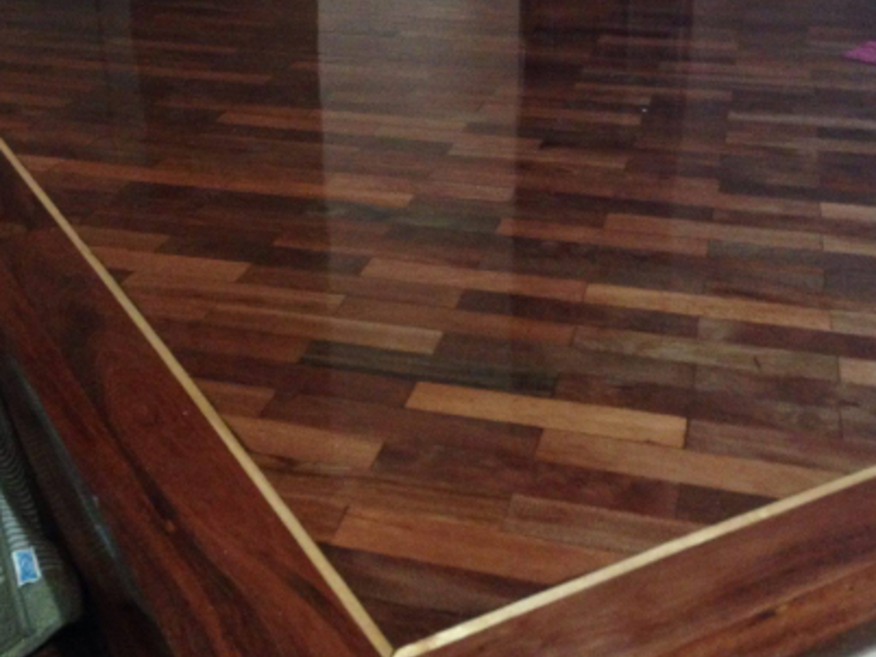 tarima de madera natural