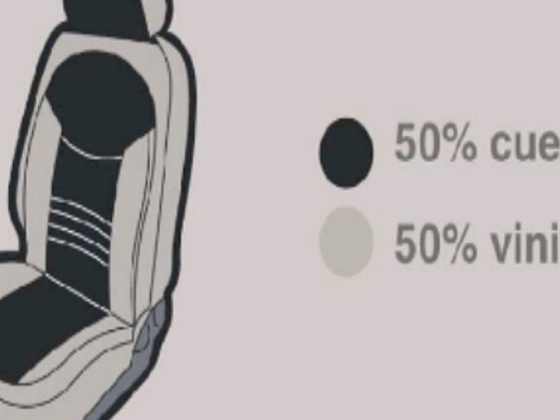 50% cuero 50% vinilo