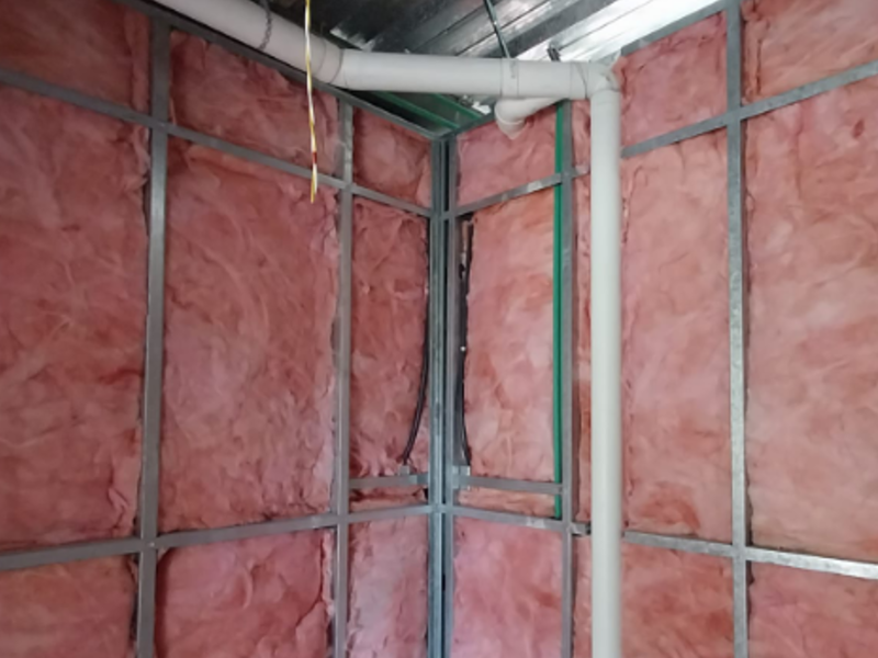 instalación lana fibra