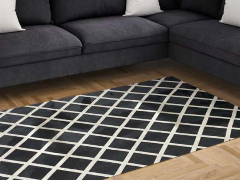 Alfombra Negra-Blanca