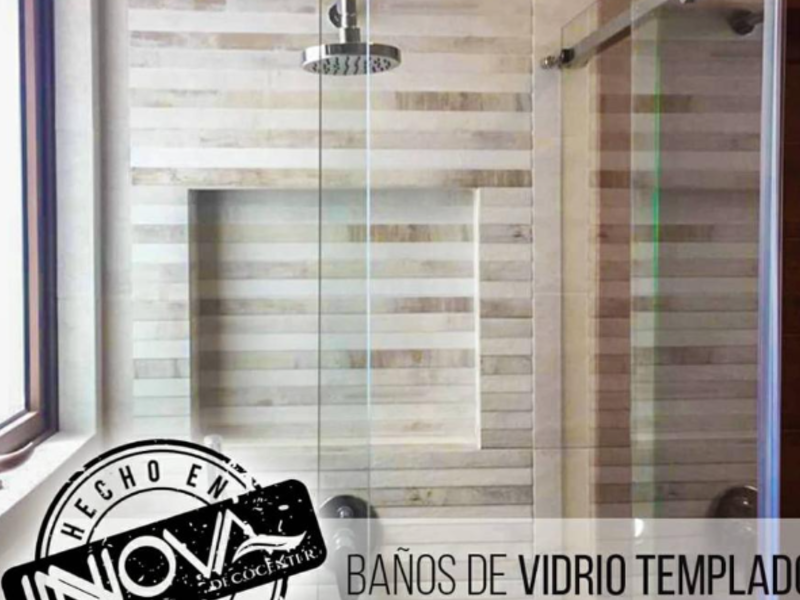 Baños de vidrio templado