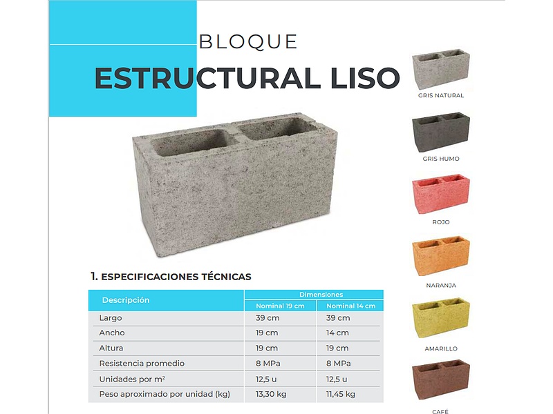 Bloque Estructural Liso