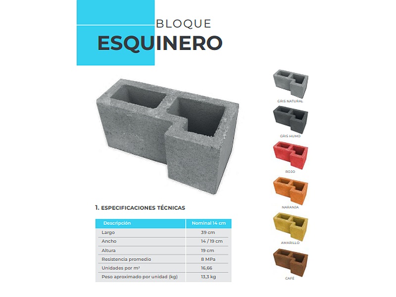 Bloque Esquinero