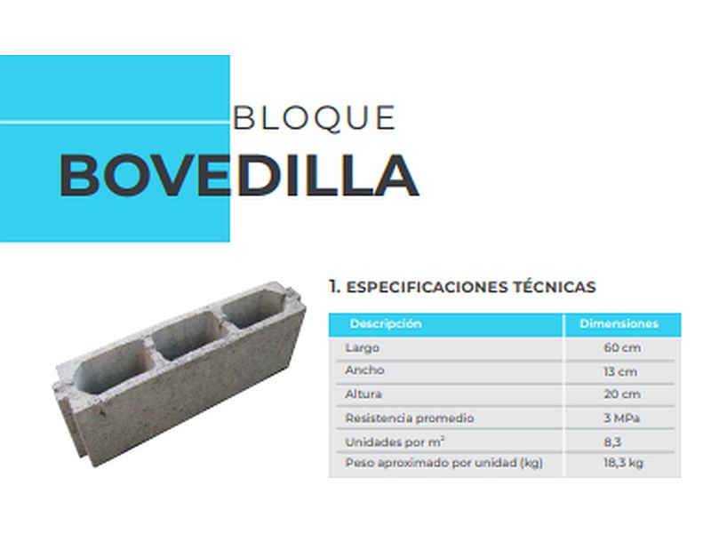 Bloque Bovedilla