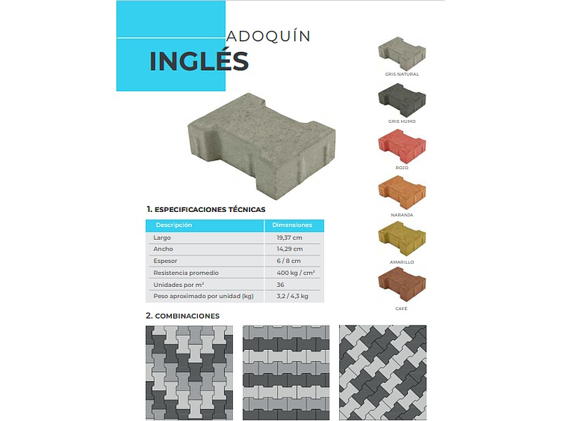 Adoquín Ingles 