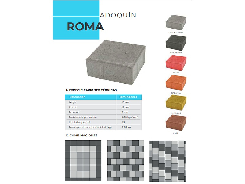 Adoquín Roma 