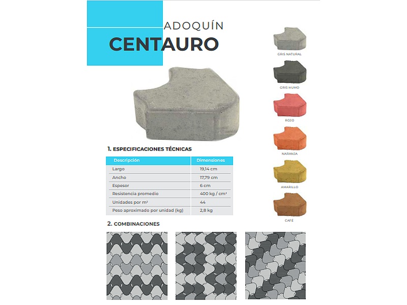 Adoquín Centauro 