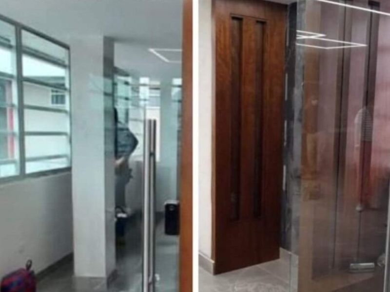 puerta vidrio templado