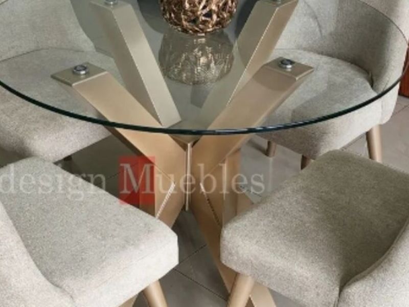 comedor redondo 4 sillas