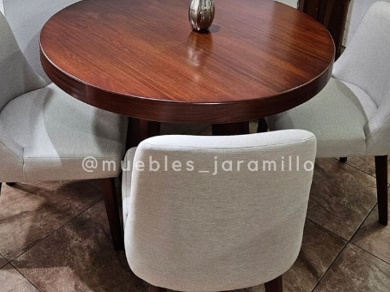 comedor redondo 4 sillas