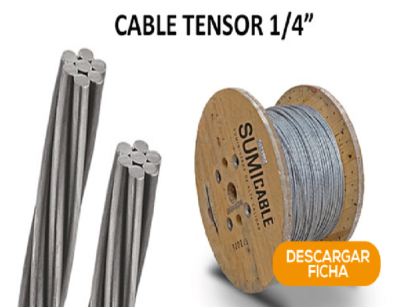 Cable tensor de 1/4 Ecuador