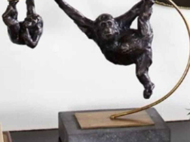Escultura Moderna Resina Mono