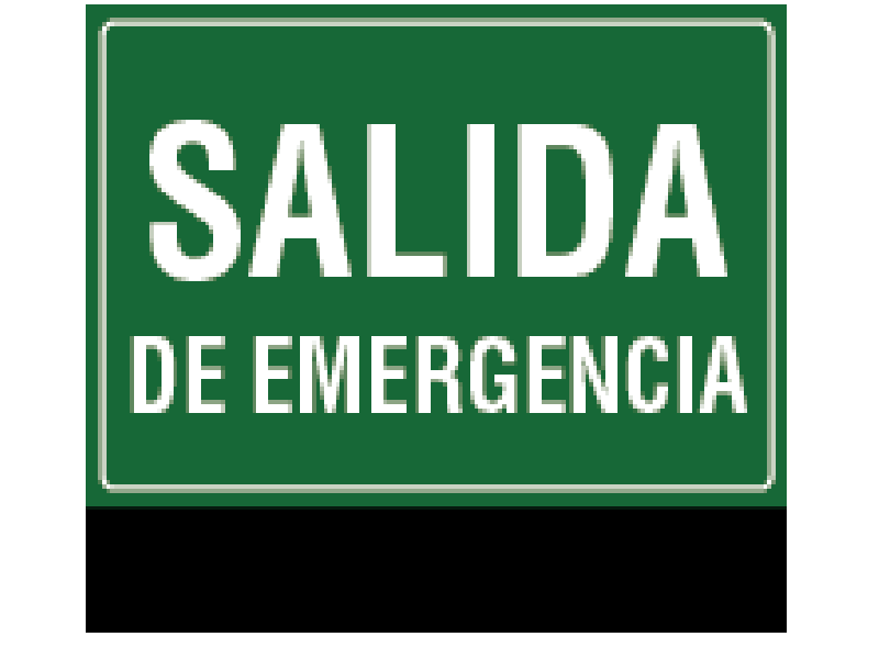 Señal, SALIDA DE EMERGENCIA Ecuador