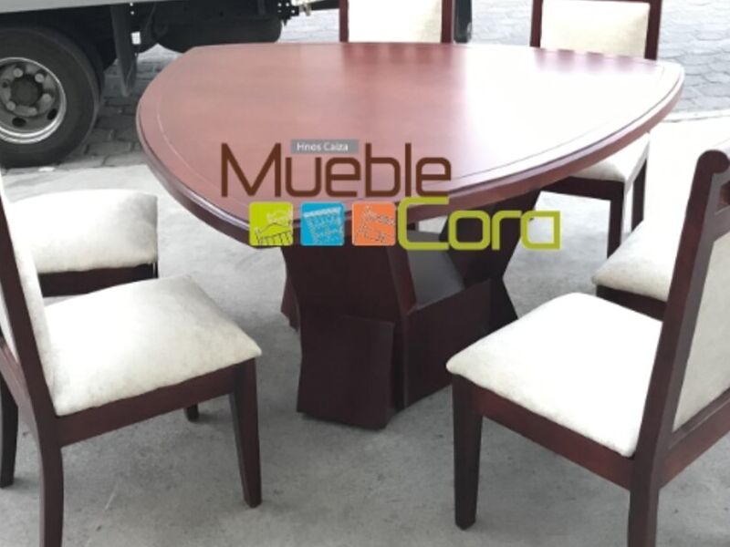 comedor redondo 6 sillas