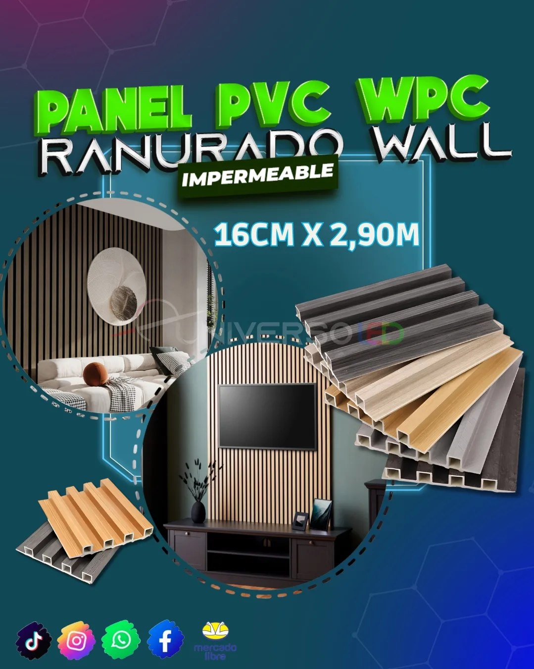 Panel PVC Ranurado WPC